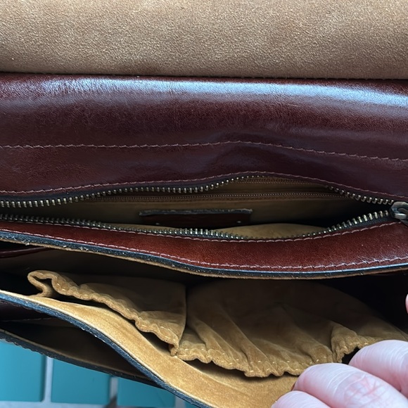 Patricia Nash Vintage Veg Tan Collection London Saddle Bag British Tan - Picture 8 of 13